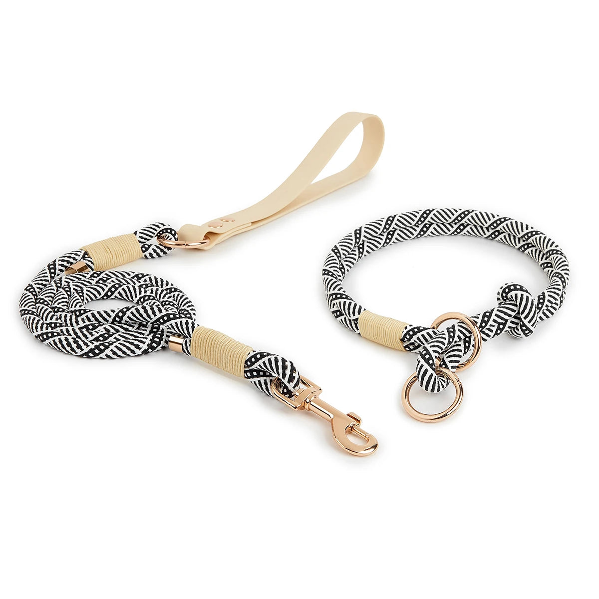 Slip Nylon Collar and Leash Set