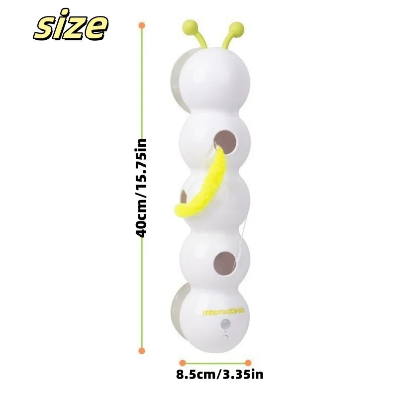 Interactive Cat Toy Stick with Replaceable Tail