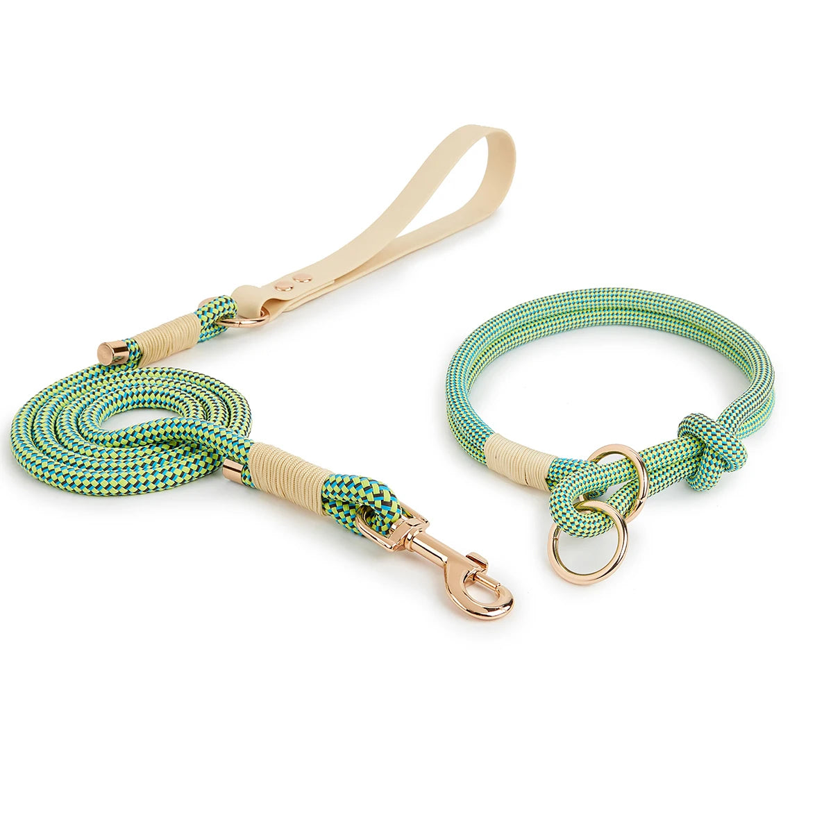 Slip Nylon Collar and Leash Set