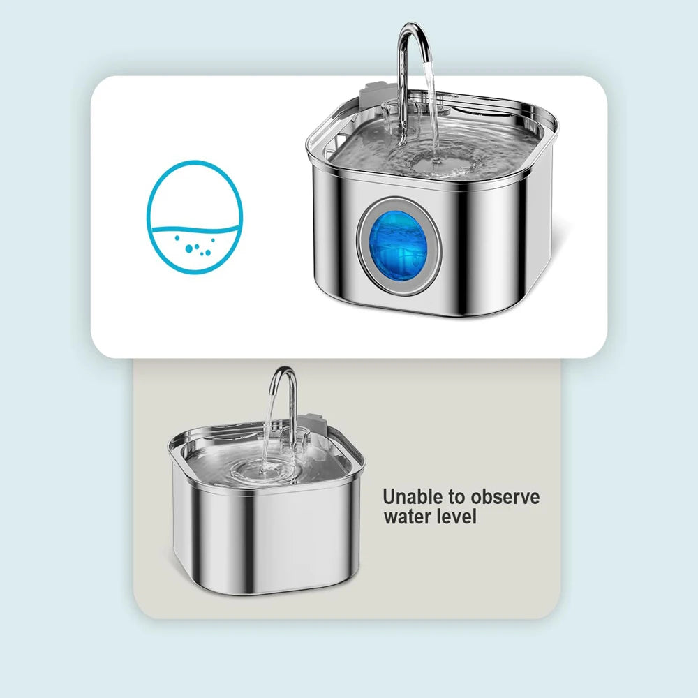 3.2L Stainless Steel Auto Pet Water Feeder.