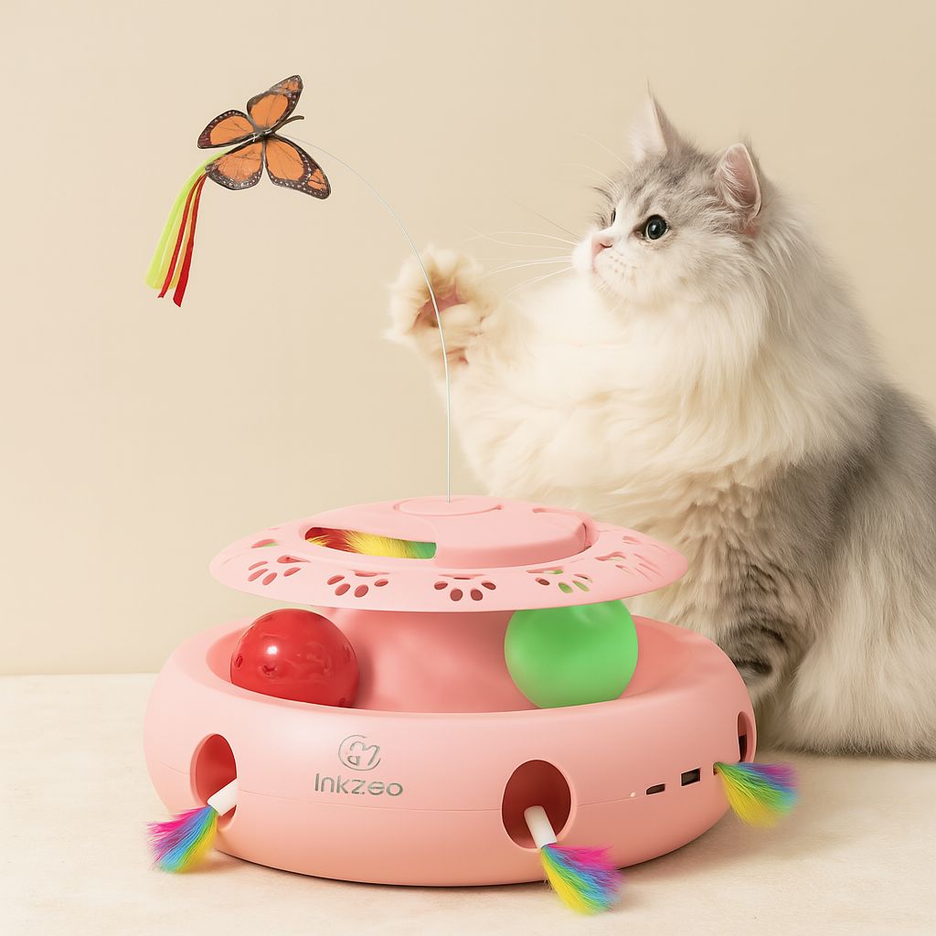 Whisker Arcade – 4-in-1 Interactive Cat Toy