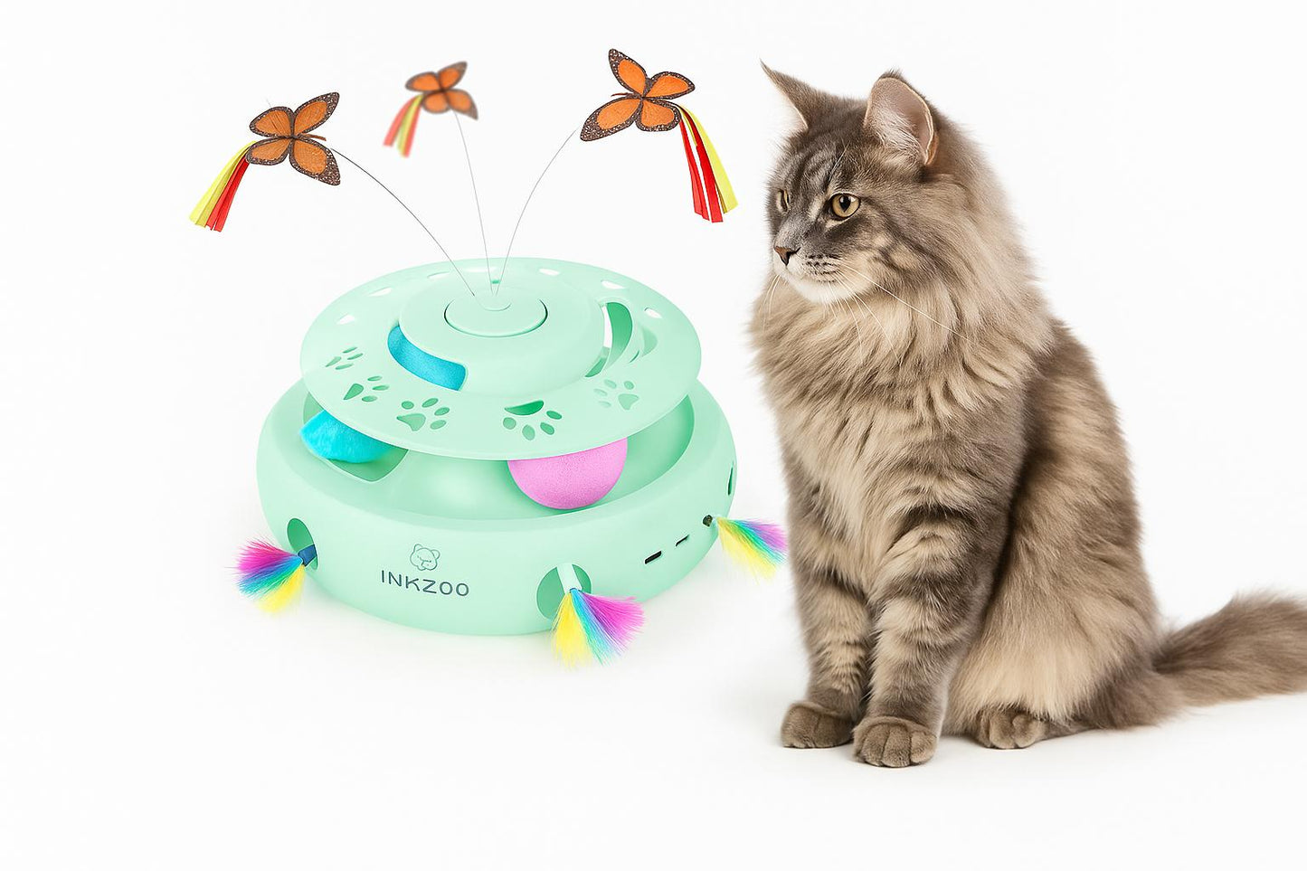 Whisker Arcade – 4-in-1 Interactive Cat Toy
