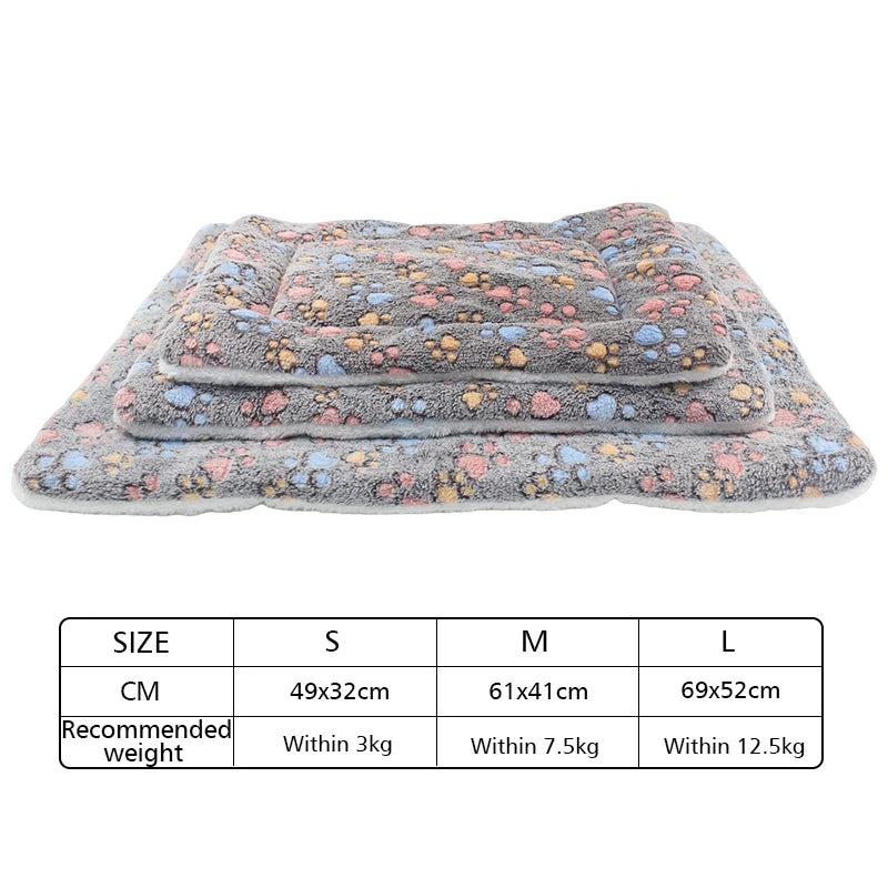 Flannel Thickened Dog Bed Mat Soft Pet Sleeping Mat