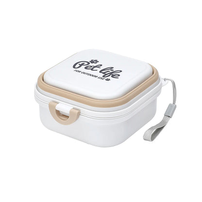 Thickened Folding Double Pet Bowls – Portable Travel Dog & Cat Feeder