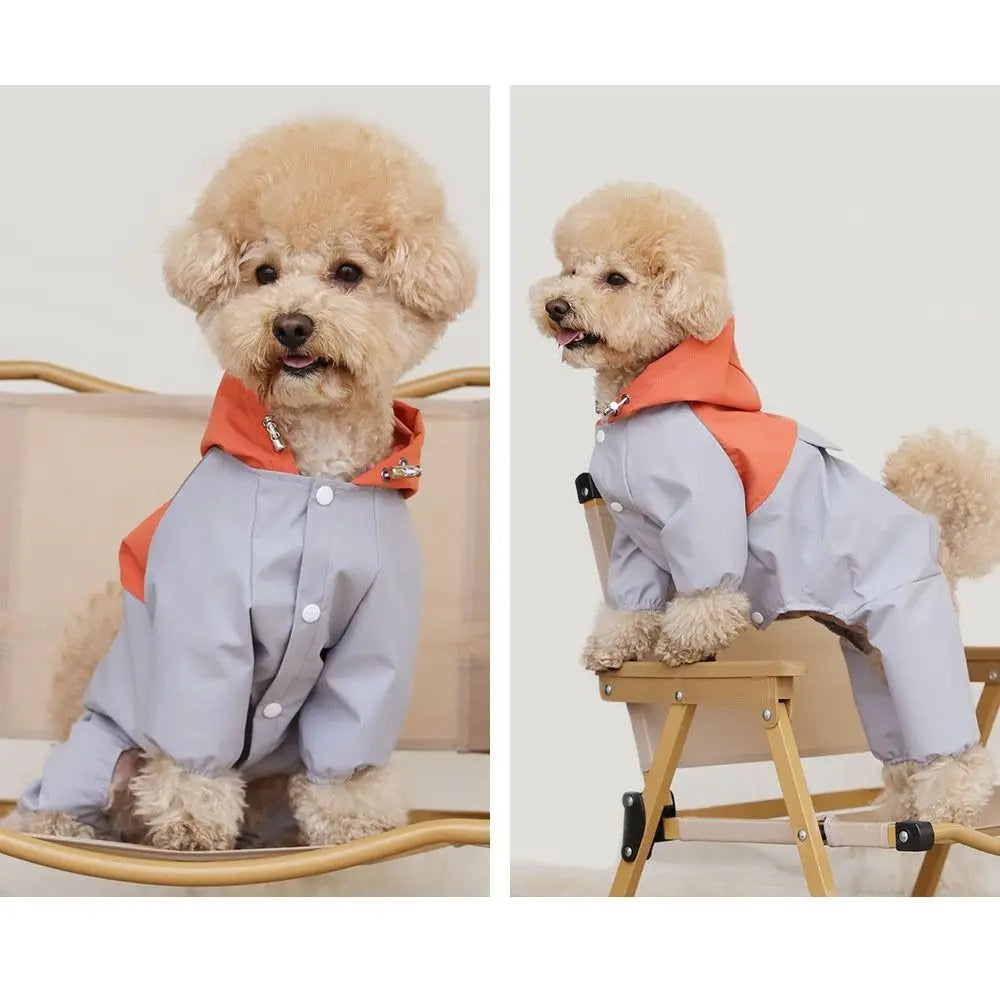 Pet Clothing Reflective Dog Raincoat Waterproof - High Visilibity