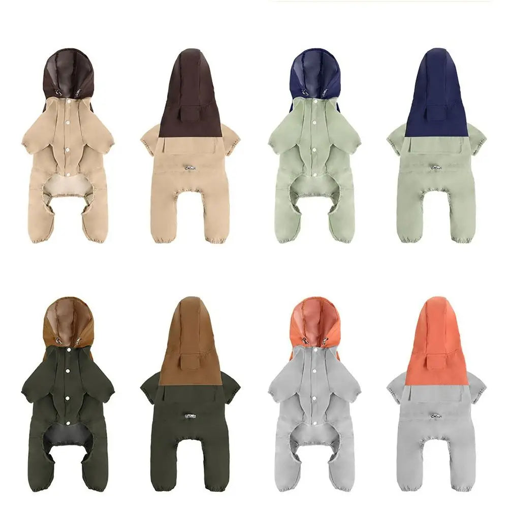 Pet Clothing Reflective Dog Raincoat Waterproof - High Visilibity