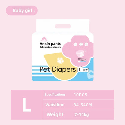 Wearable Pet Diapers – Waterproof, Anti-Leak, Comfortable &amp; Disposable