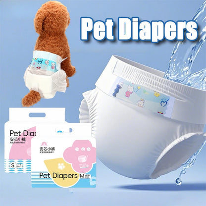 Wearable Pet Diapers – Waterproof, Anti-Leak, Comfortable &amp; Disposable