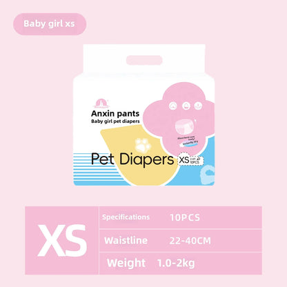 Wearable Pet Diapers – Waterproof, Anti-Leak, Comfortable &amp; Disposable