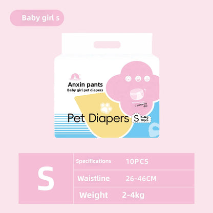 Wearable Pet Diapers – Waterproof, Anti-Leak, Comfortable &amp; Disposable