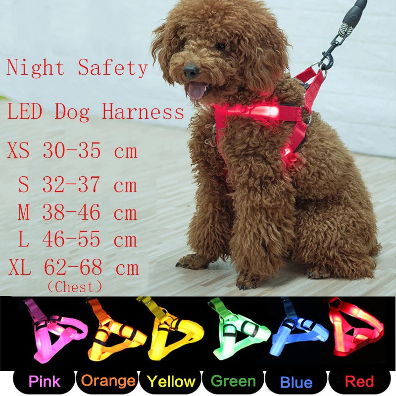 Adjustable LED Dog Harness