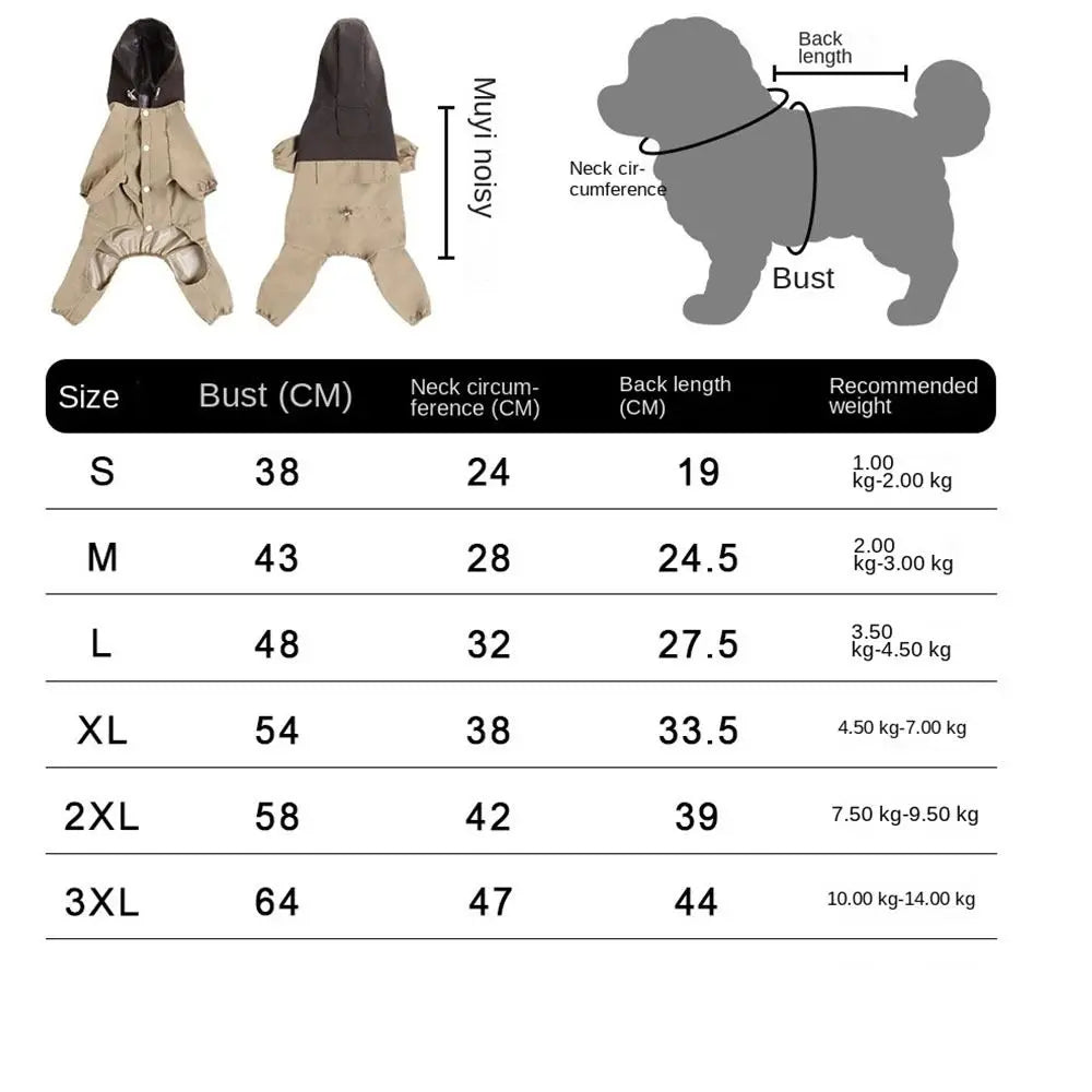 Pet Clothing Reflective Dog Raincoat Waterproof - High Visilibity